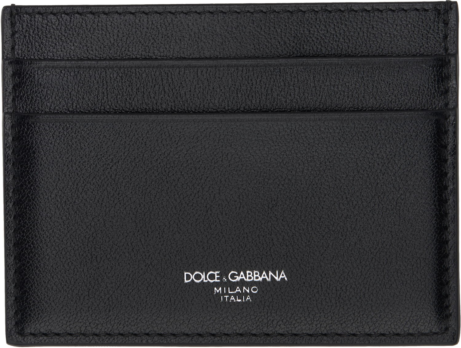 Tegnebog Dolce & Gabbana Dolce & Gabbana Calfskin Card Holder Sort | BP0330AV956, 0