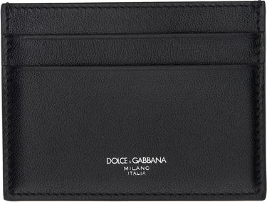 Tegnebog Dolce & Gabbana Dolce & Gabbana Calfskin Card Holder Sort | BP0330AV956, 0