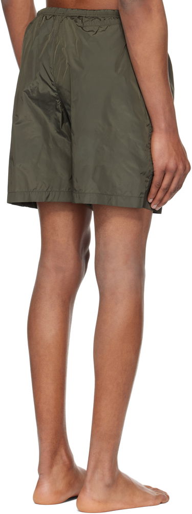 Badetøj Palm Angels Palm Angels Curved Logo Swim Shorts Grøn | PMFD018S25FAB0015610, 2
