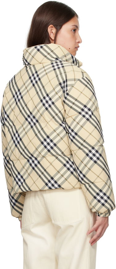 Puffer jakke Burberry Burberry Check Reversible Down Jacket Beige | 8098488, 2