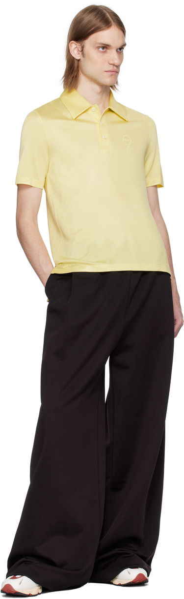 Polo skjorte Lacoste Lacoste Runway Regular Fit Satin Piqué Polo Gul | DH6801, 3