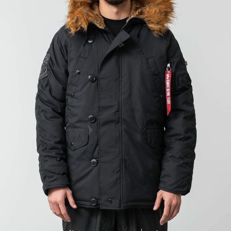 Jakke Alpha Industries Explorer Jacket Black Sort | 193128 black