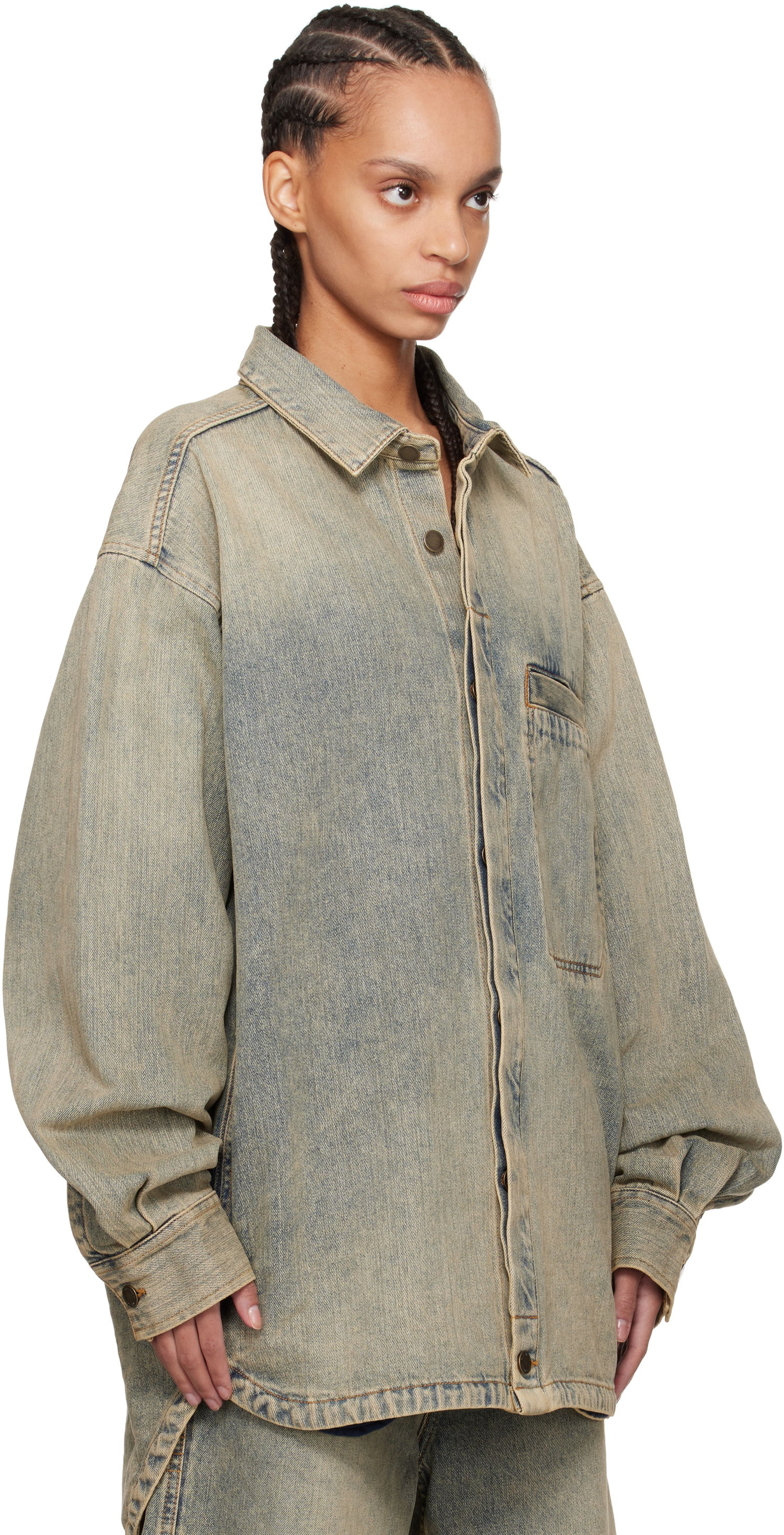 Skjorte Entire Studios Denim Shirt Blå | ES2564SW, 1