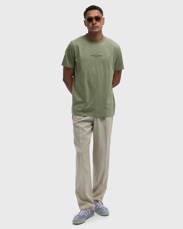 T-shirt Fred Perry Fred Perry Embroidered T-Shirt Grøn | M4580-X88, 2
