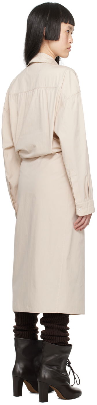 Kjole LEMAIRE Lemaire Twisted Midi Dress Beige | DR1024 LF1106, 2