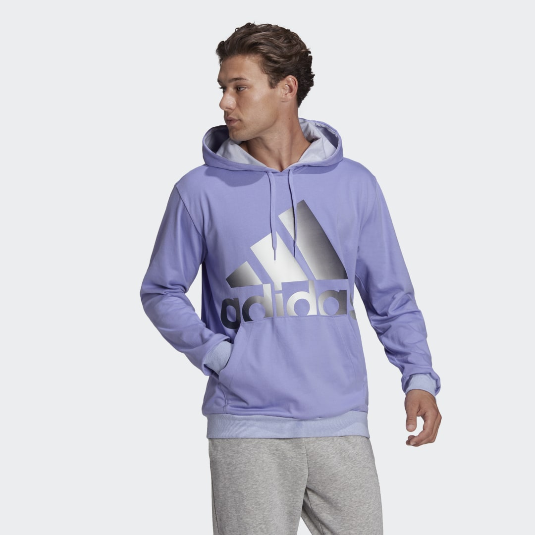 Sweatshirt adidas Performance Sportswear Mikina Essentials Summer Pack Lightweight Single-Dye Lilla | HE9700, 0