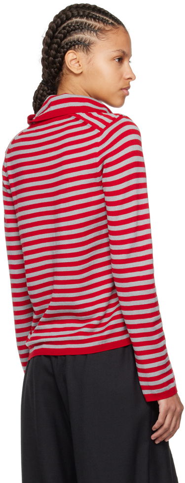 Sweater Comme des Garçons Comme des Garçons Girl Striped Sweater Rød | NM-N002-051, 2