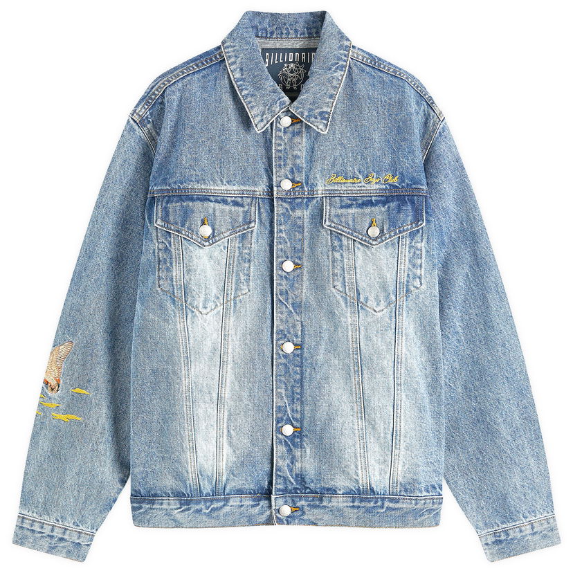 Jakke BILLIONAIRE BOYS CLUB Duck Embroidered Denim Jacket Blå | B24410-BLU