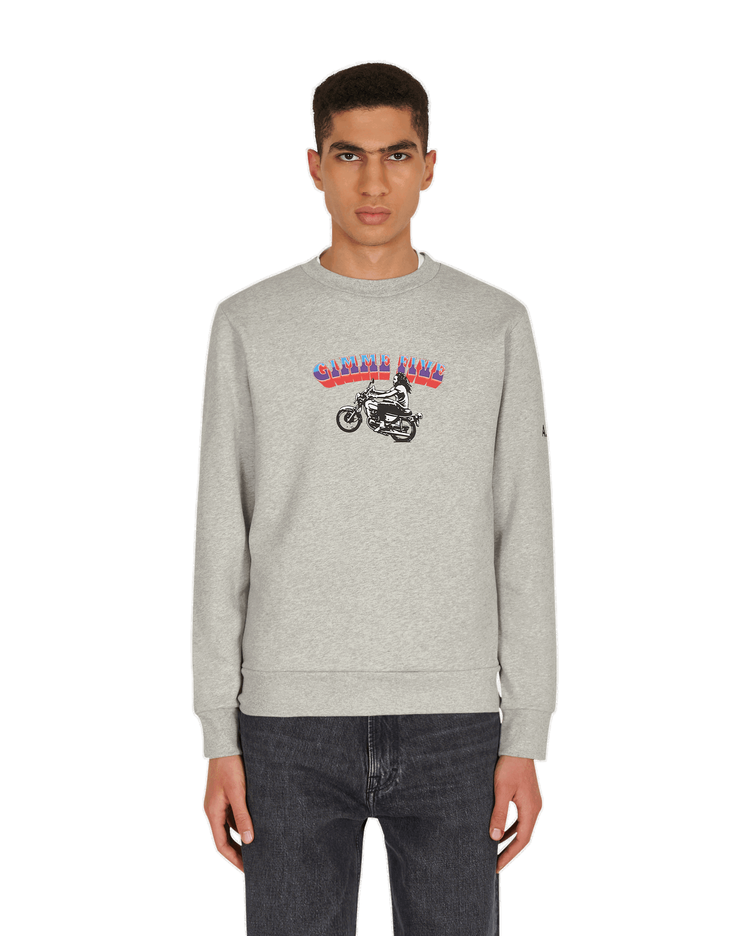 Sweatshirt A.P.C. X Gimme Five Mika Crew Sweat Grå | COEBH-M27667-PLA, 0