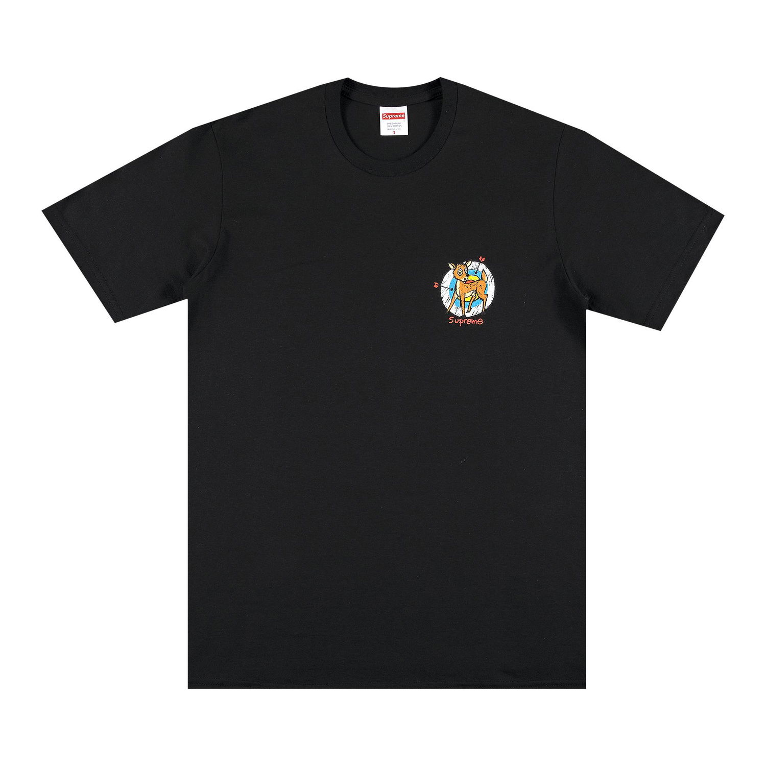 T-shirt Supreme Deer Tee Sort | SS22T35 BLACK, 1