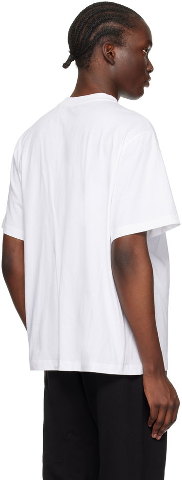 T-shirt We11done Monster Print T-Shirt Hvid | WD-TT2-24-790-U-IV, 2