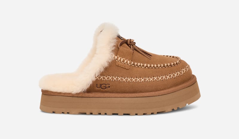 Sneakers og sko UGG Disquette Alpine Slipper Suede Brun | 1158260-CHE, 0