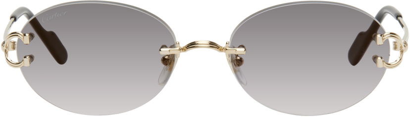 Solbriller Cartier Cartier 'Décor C Classique' Sunglasses Grå | CT0551S-001