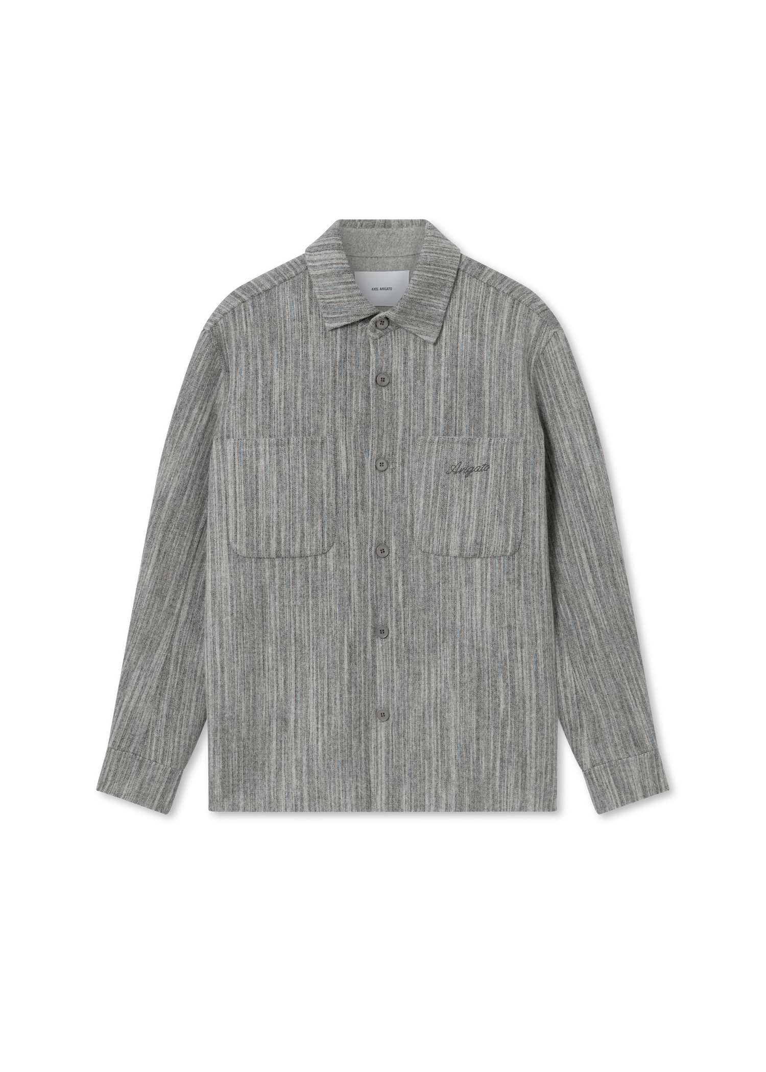 Skjorte AXEL ARIGATO Aidan Striped Button-Down Shirt Grå | A3308001, 0