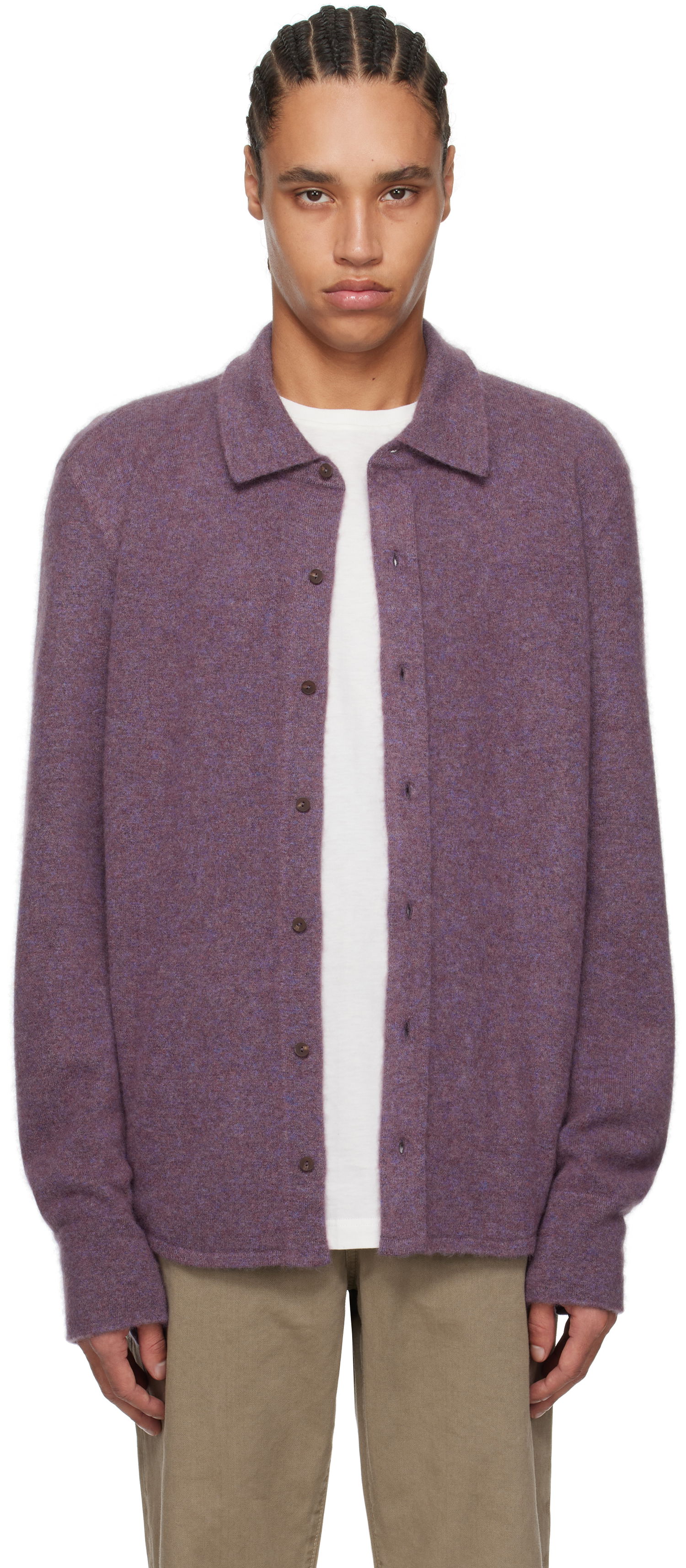 Sweater The Row The Row Lautaro Cardigan Lilla | 883-Y363, 0