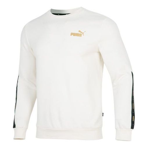 Sweater Puma Metallic Logo Sweatshirt Hvid | 674346-65, 0