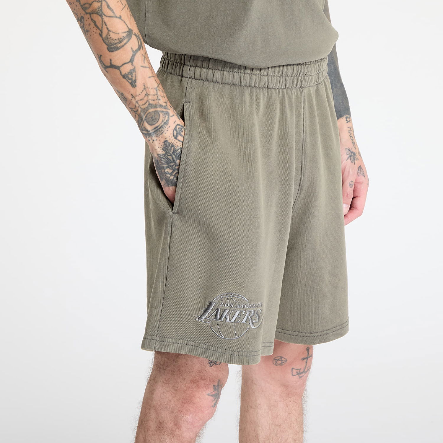 Shorts New Era New Era Los Angeles Lakers Washed Shorts Grøn | 60667878, 1
