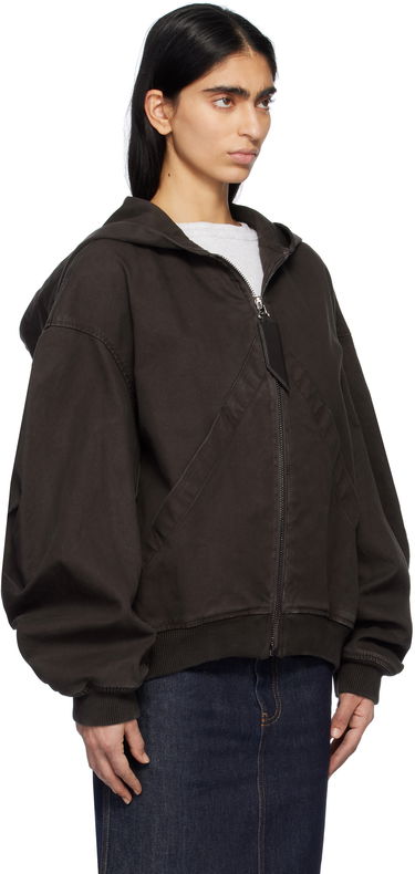 Sweatshirt The Attico Attico Hooded Bomber Jacket Brun | 250WCB00066 DDC093AA, 1