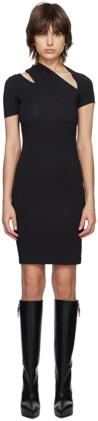 Kjole Helmut Lang Slash Midi Tee Dress Sort | N02HW604