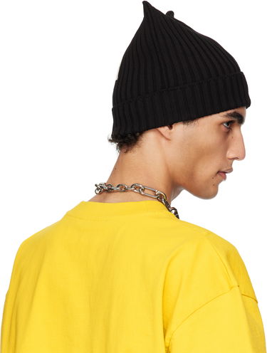 Beanie Acne Studios Acne Studios Ribbed Square Beanie Sort | C40396-, 4