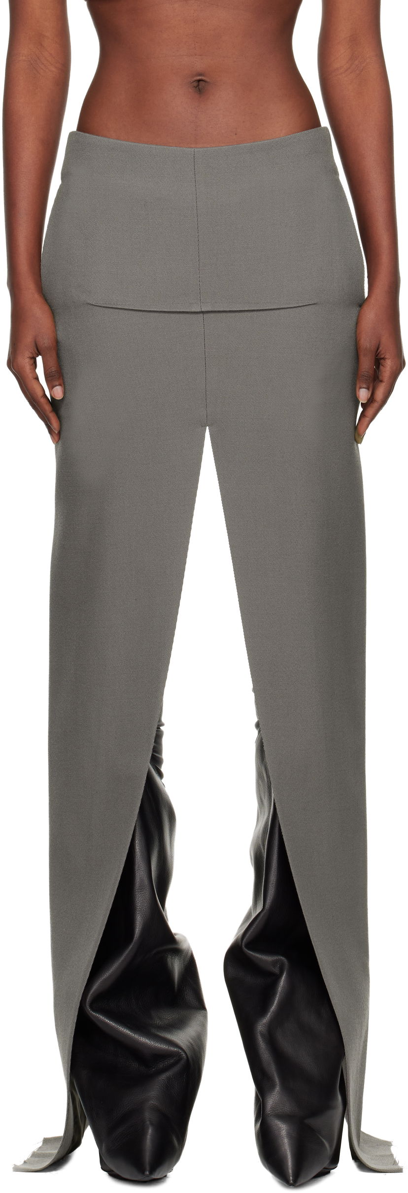 Nederdel Rick Owens Concordians Sliced Maxi Skirt Grå | RO02E4387 WD