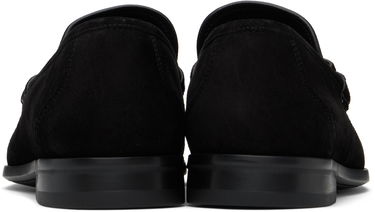 Sneakers og sko FERRAGAMO Salvatore Ferragamo Gancini Ornament Suede Loafers Sort | 778758, 1