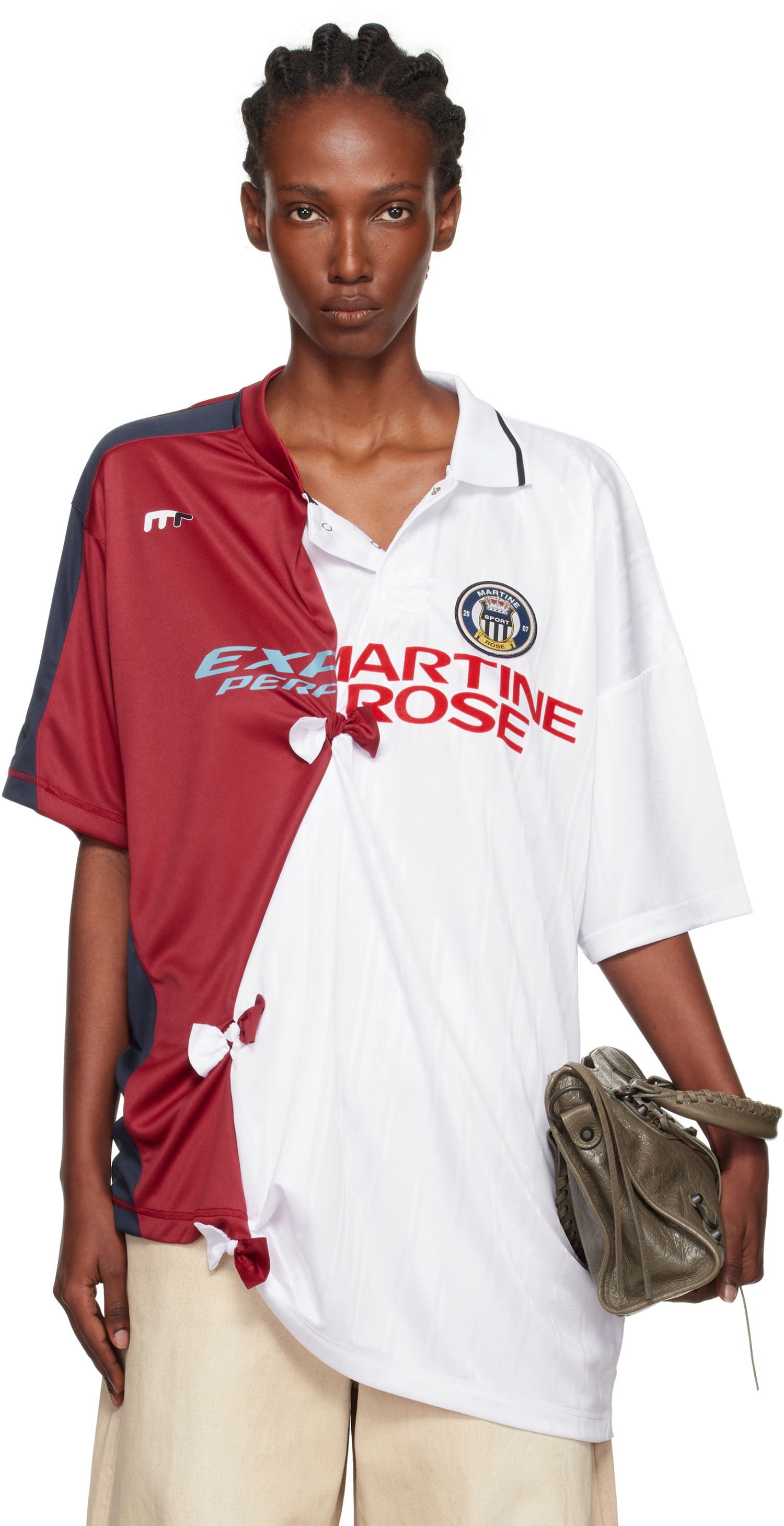 T-shirt Martine Rose Martine Rose Collage Football Top Rød | 189JT14053, 0