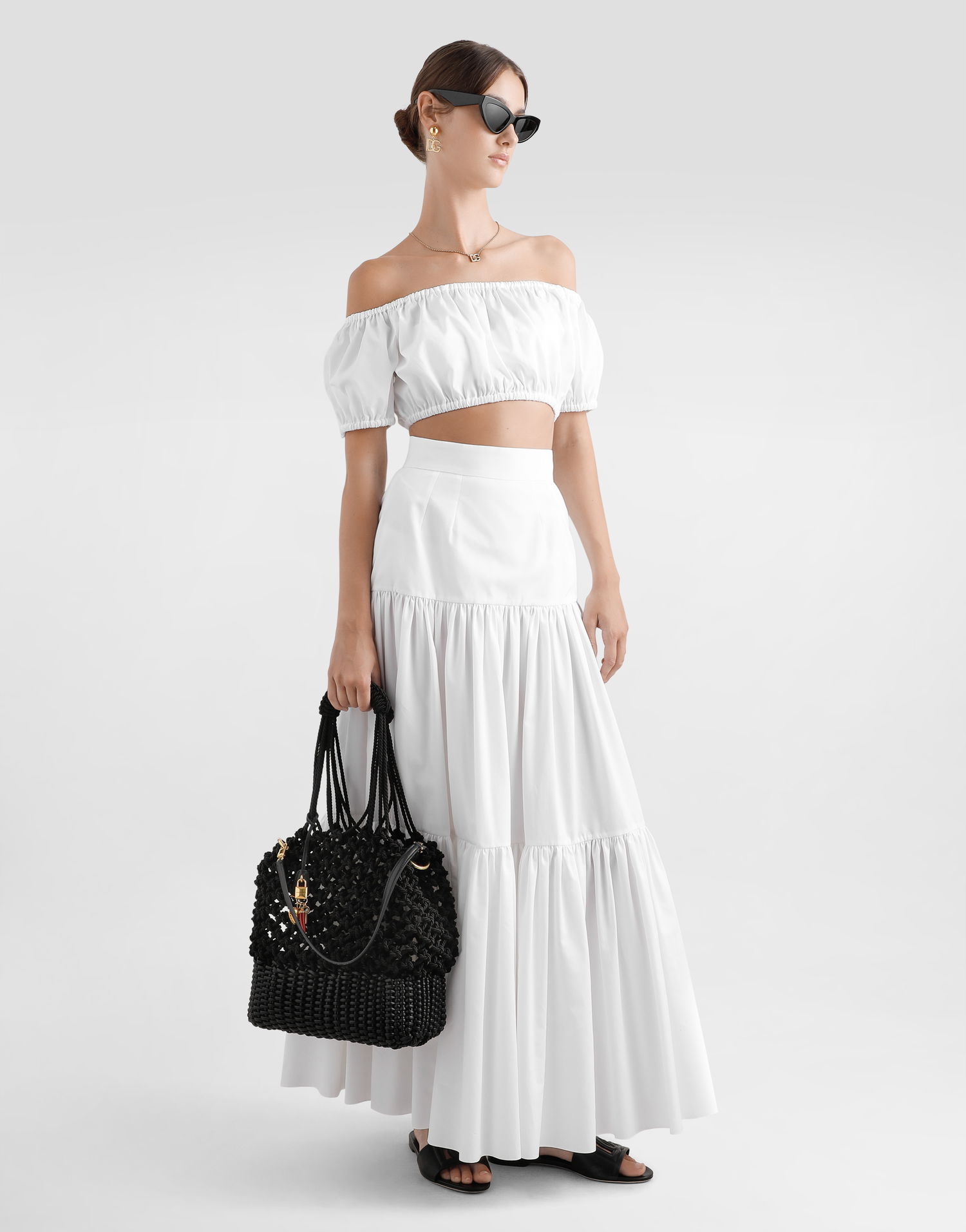 Mulepose Dolce & Gabbana Dolce & Gabbana Carla Knotted Shopper Tote Sort | BB7755A6M238B956, 1