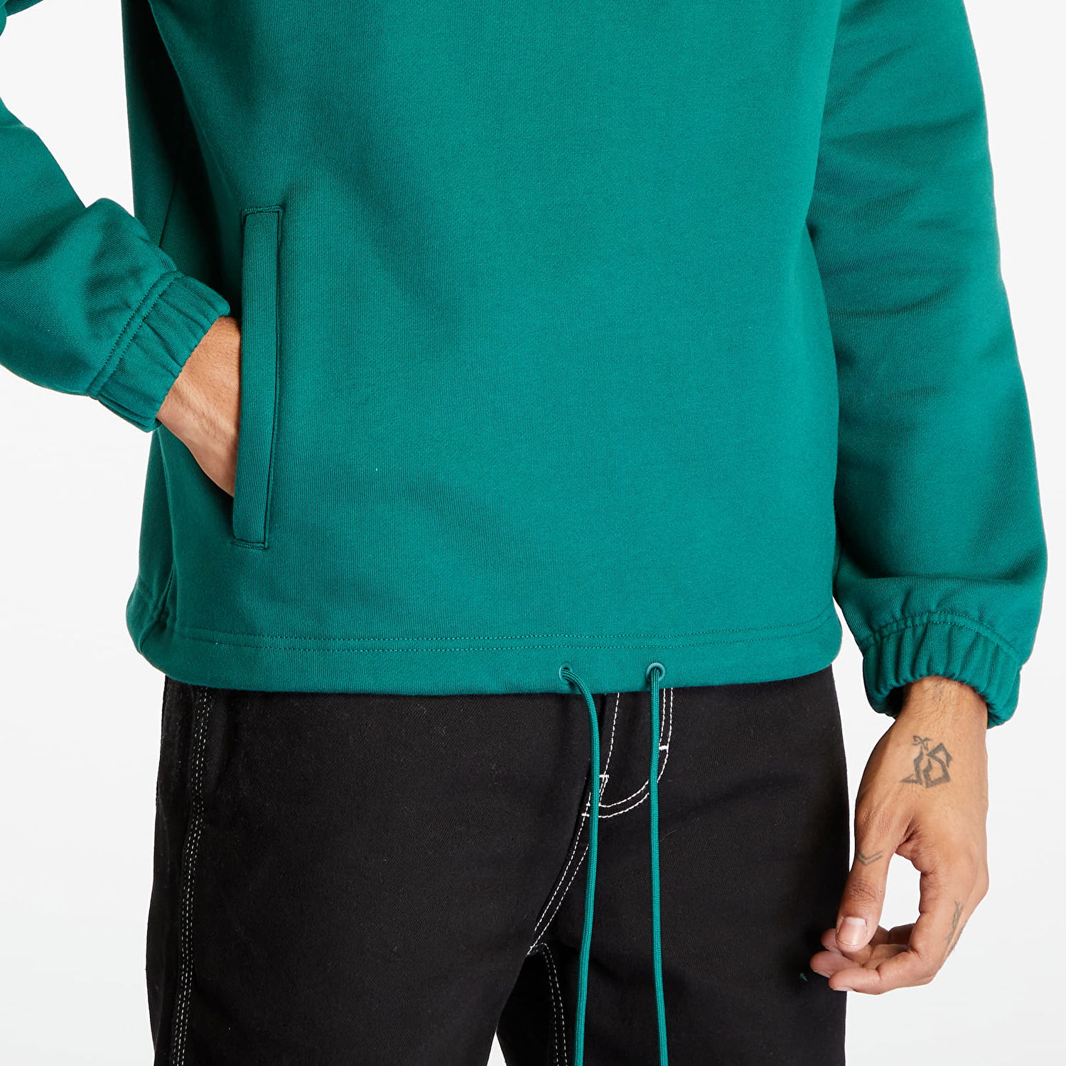 Sweatshirt adidas Originals Adicolor Contempo Half-Zip Crew Sweatshirt Grøn | IM4396, 1