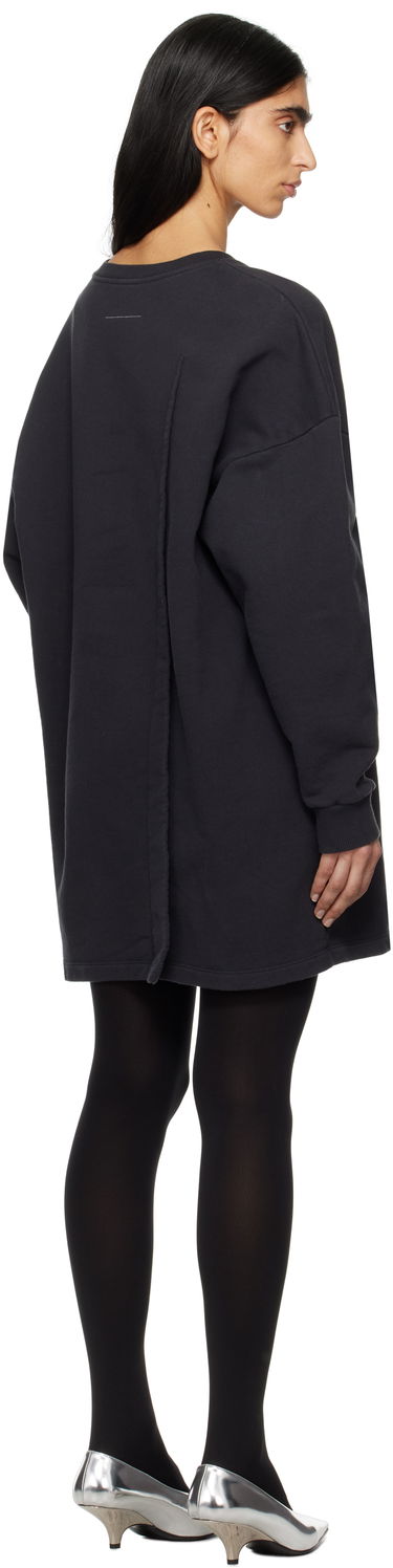 Kjole Maison Margiela MM6 Maison Margiela Sweat Jersey Darting Minidress Sort | S52DA0050 M25014, 2