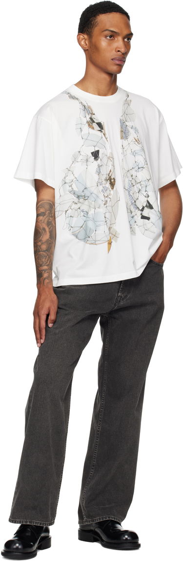 T-shirt Maison Margiela MM6 Maison Margiela Printed T-Shirt Hvid | SH0GC0056 S24312, 3