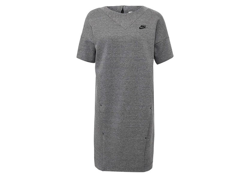 Kjole Nike Sportswear Tech Fleece Dress Gray Grå | 803573-063