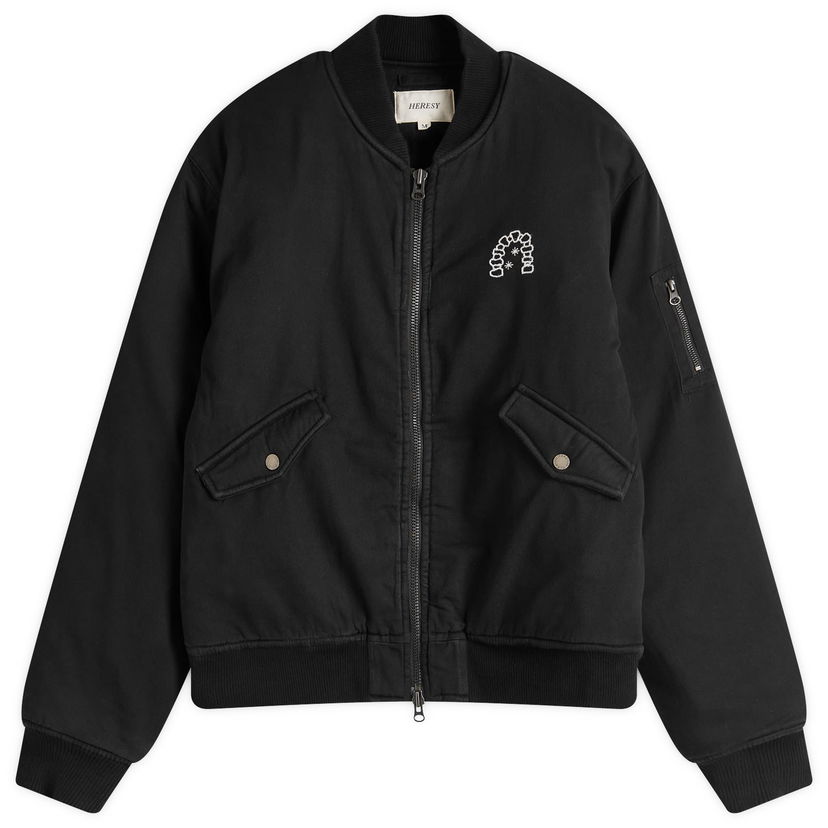 Bomberjakke Heresy Heresy Early Man Bomber Jacket Sort | HAW24-O01