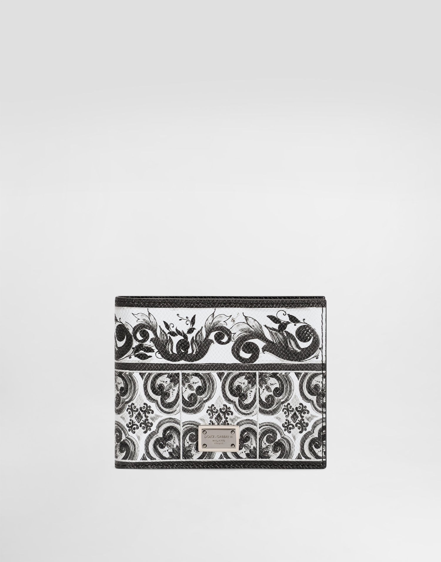 Tegnebog Dolce & Gabbana Dolce & Gabbana Calfskin Majolica Print Wallet Hvid | BP3102AN719IU3TN, 0