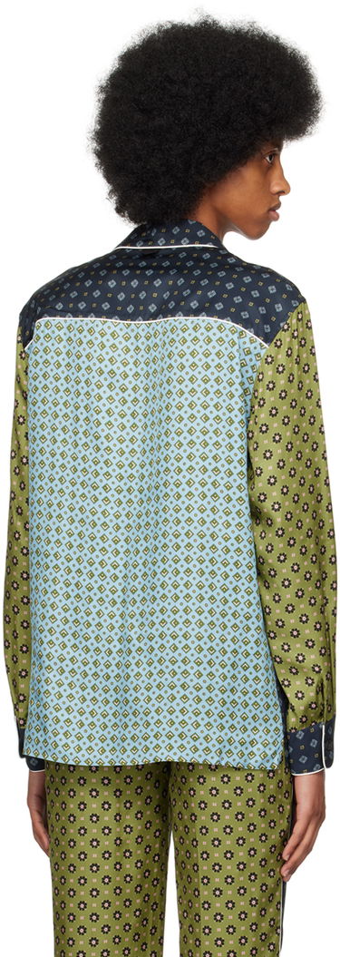 Pyjamas Erdem Patterned Long Sleeve Shirt Blå | MS23_501MPFBT LUCIUS PYJAMA TOP, 2