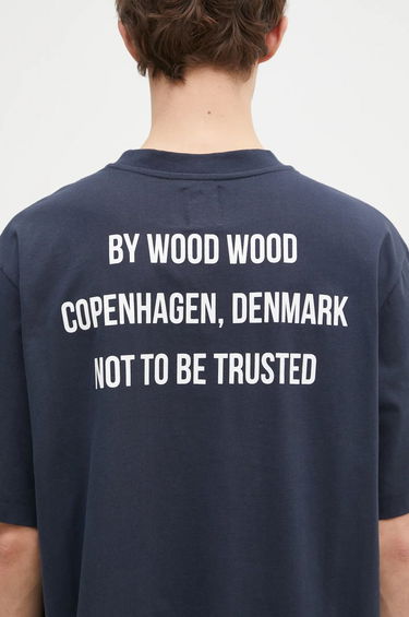 T-shirt WOOD WOOD Wood Wood Asa Not To Be Trusted T-Shirt Mørkeblå | 10325706.2222, 3