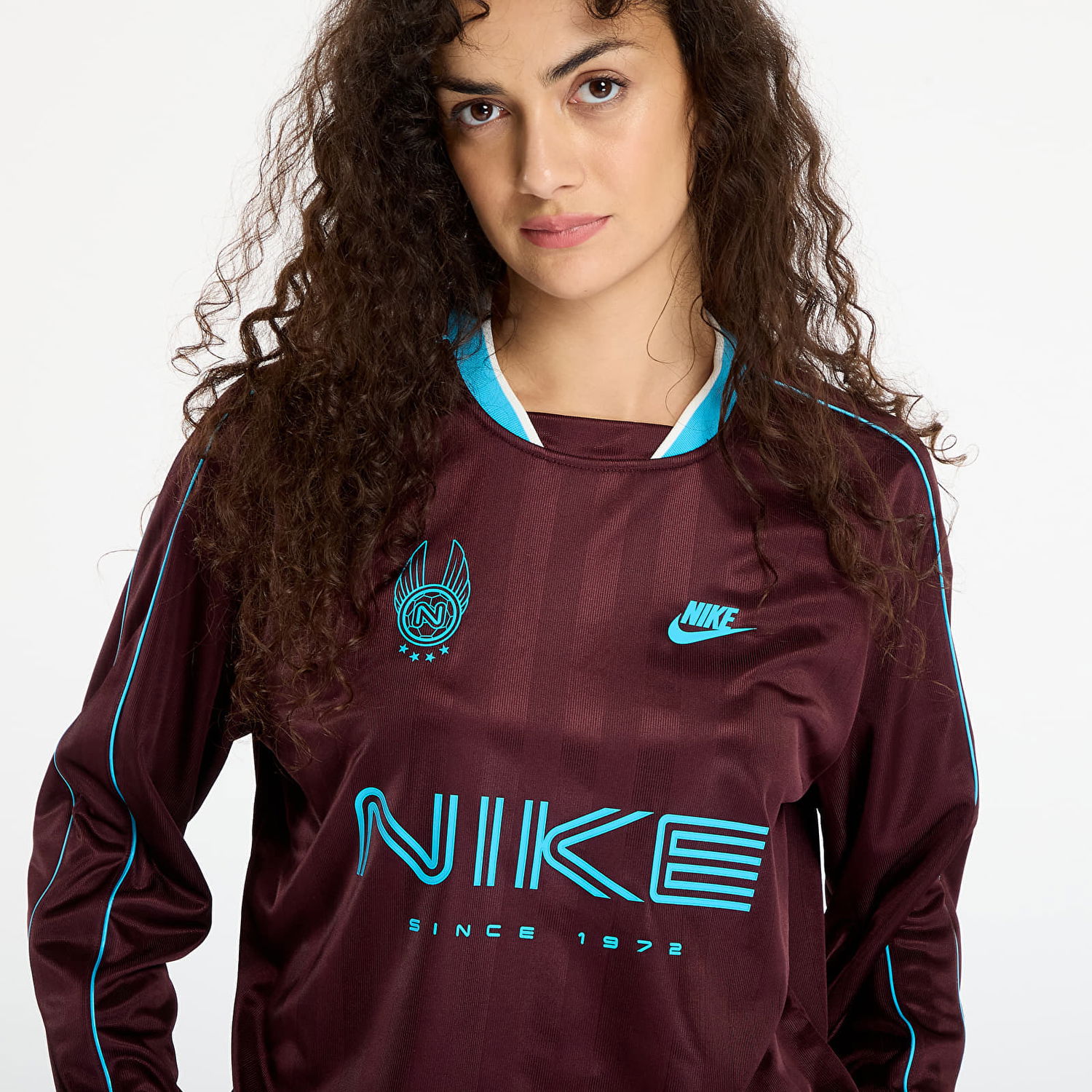 Jersey Nike Nike Tričko W Nsw Ls Jersey Bourgogne | IM7452-652, 0