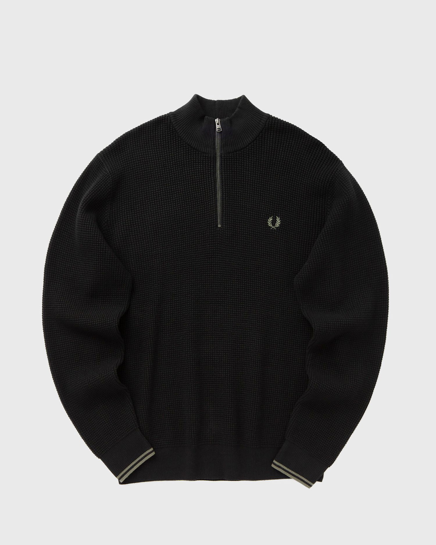 Sweater Fred Perry Waffle Stitch Half Zip Jumper Sort | K8557-102, 0