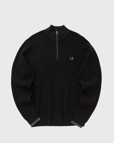 Sweater Fred Perry Waffle Stitch Half Zip Jumper Sort | K8557-102, 0