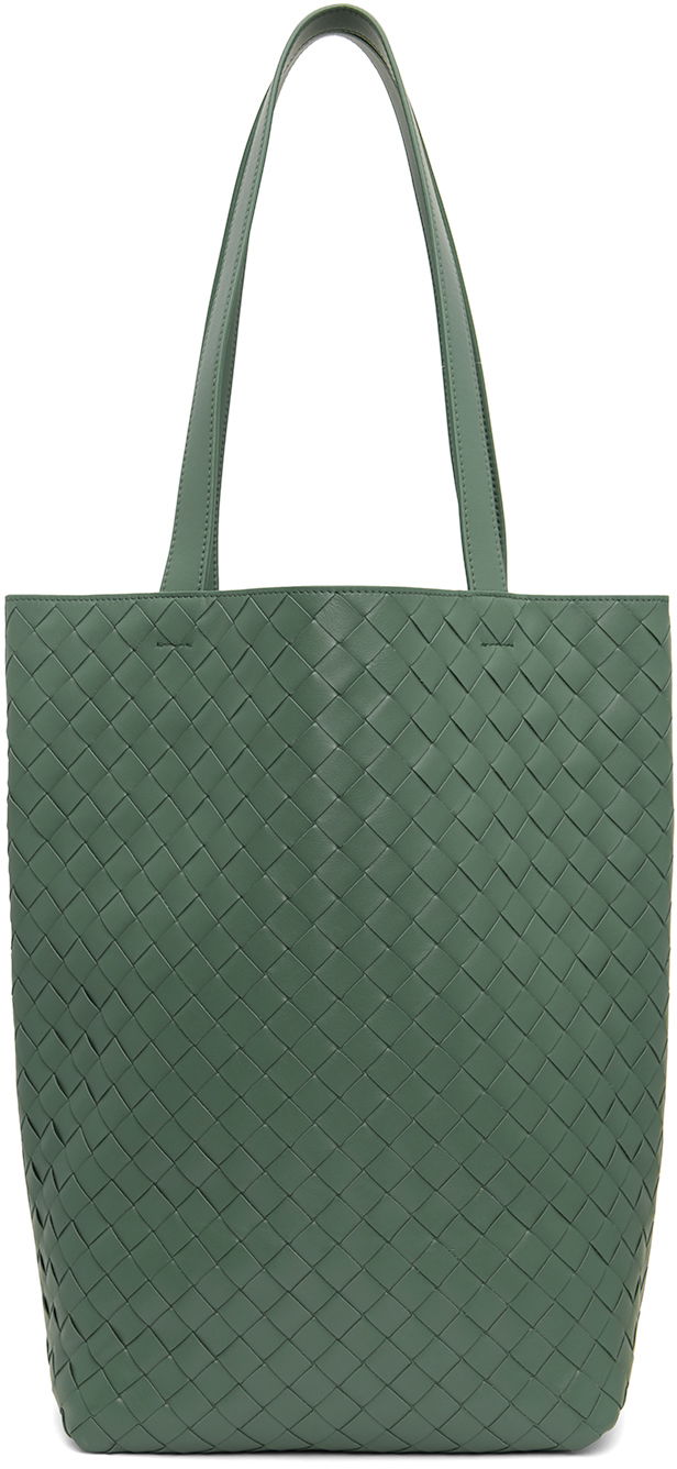 Mulepose Bottega Veneta Small Intrecciato Tote Bag Grøn | 729227 V2HL1