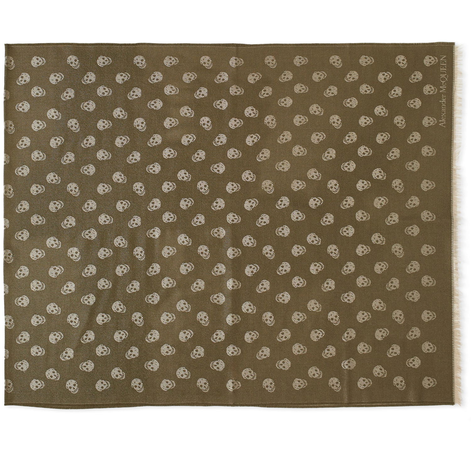 Tørklæde Alexander McQueen All Over Skull Scarf Grøn | 5577054617Q-2901, 0