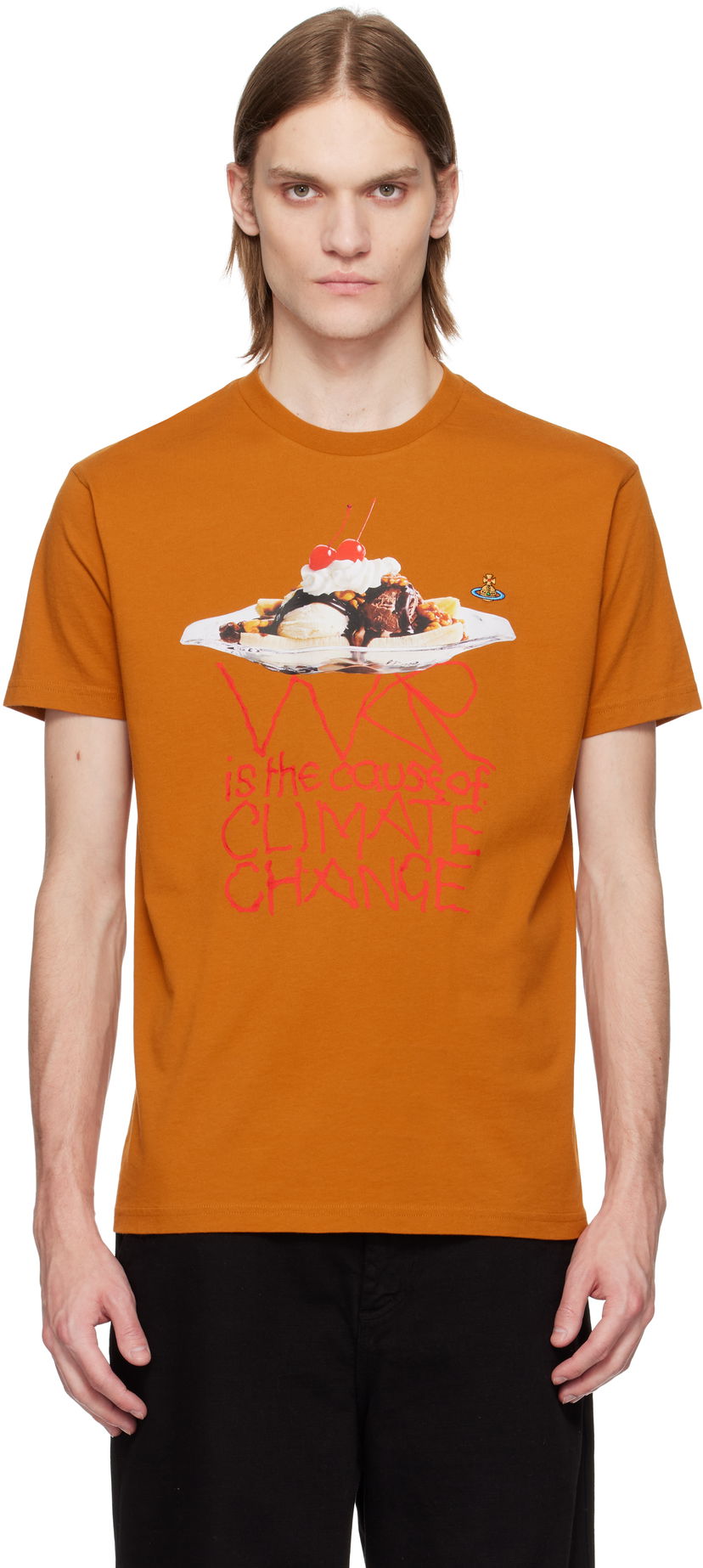 T-shirt Vivienne Westwood Vivienne Westwood Banana Split Graphic T-Shirt Orange | 3G01003B-J009B-