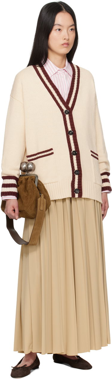 Sweater Max Mara Weekend Max Mara Vicolo Knit Cardigan Beige | 2515341061600, 3