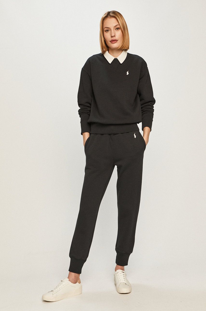 Sweatshirt Polo by Ralph Lauren Logo Embroidery Sweater Sort | 211794395001, 0