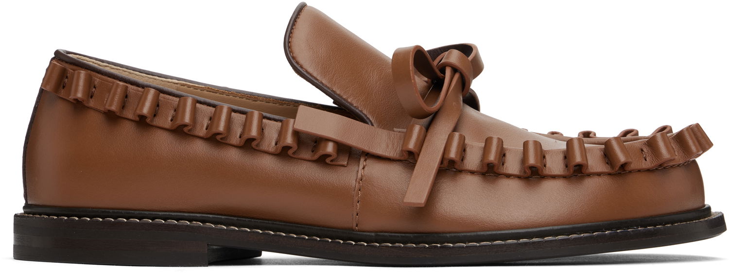 Sneakers og sko JW Anderson JW Anderson Ruffle Loafers Brun | FW0167-LA0323, 0