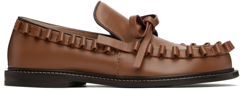 Sneakers og sko JW Anderson JW Anderson Ruffle Loafers Brun | FW0167-LA0323