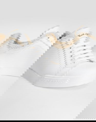 Sneakers og sko Dolce & Gabbana Portofino Light Calfskin Hvid | CS2373AQ0768W068, 3