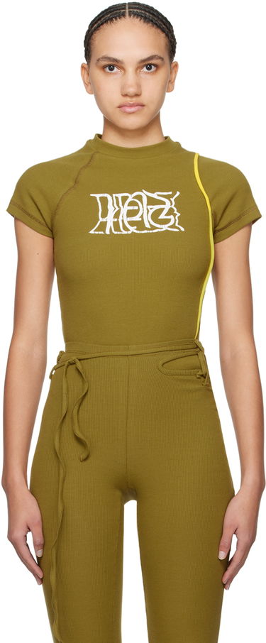 Krop Ottolinger Ottolinger Rib Bodysuit Grøn | 407701, 0