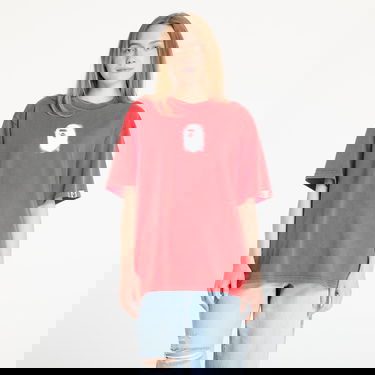 T-shirt BAPE A BATHING APE Pigment Print Ape Head Relaxed Fit T-Shirt Rød | 001CSL301307MRED, 0