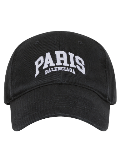 Kasket Balenciaga Paris Cap Sort | 680748 410B2 1077